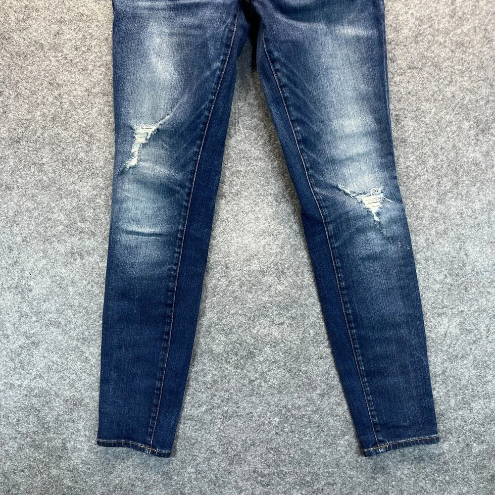 Madewell‎ Jeans Women's 26 Skinny Skinny Dark Blue Stretch Mid Rise Denim Pants